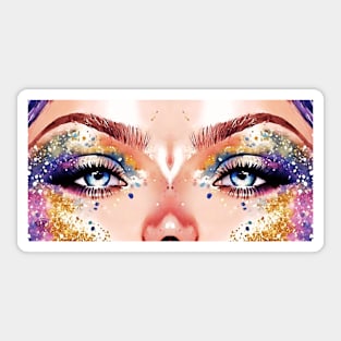 Glitter Eyes Sticker